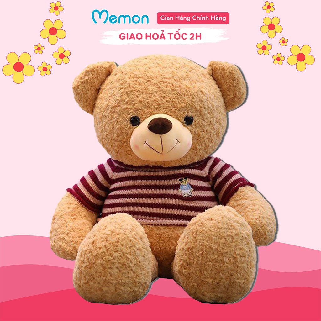 [Mã LIFEMALL2505 giảm 10% đơn 250K] Gấu Bông Teddy Logo Baby Cao Cấp Memon