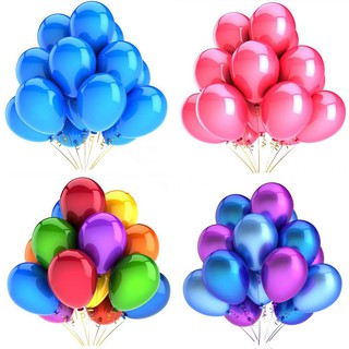 10 Bong bóng cao su trang trí tiệc cưới/ sinh nhật xinh xắn