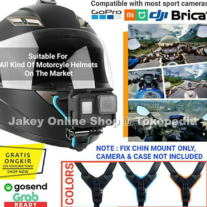 Giá Đỡ GoPro 8 7 DJI OSMO Action Etc Gắn Mũ Bảo Hiểm Xe Đạp