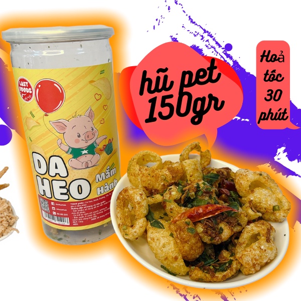 Da heo mắm hành 150gr - da heo chế biến siêu sạch- ăn giòn ngon béo ngậy - ngon bổ rẻ