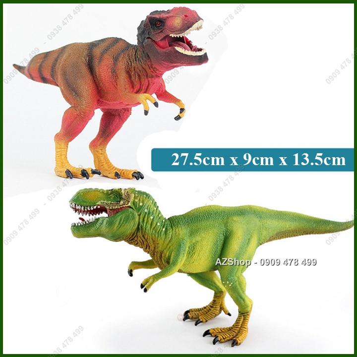 Mô Hình Khủng Long Bạo Chúa T-Rex Xanh Vàng  - Dài 23cm - 77321