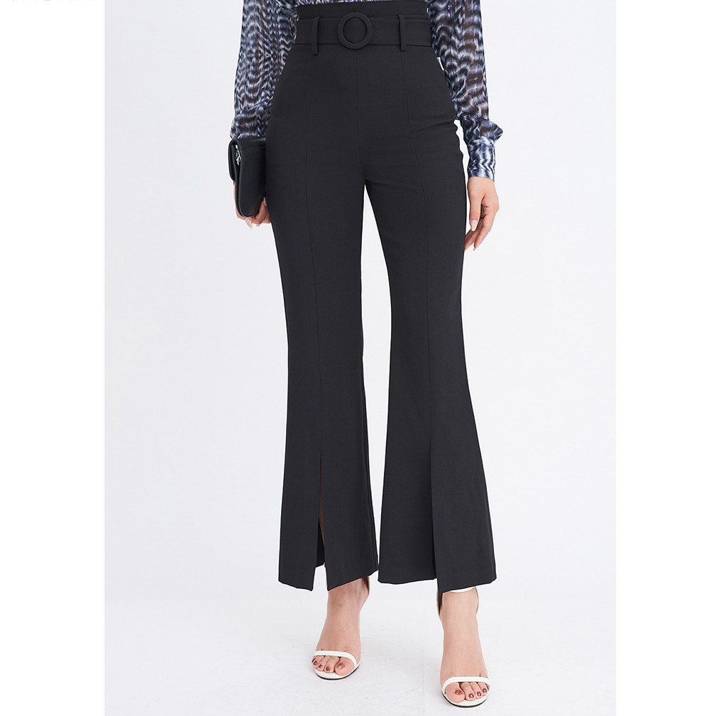 Quần âu nữ 92WEAR 3 màu, đủ size, ống xẻ công sở QOA1254 | BigBuy360 - bigbuy360.vn