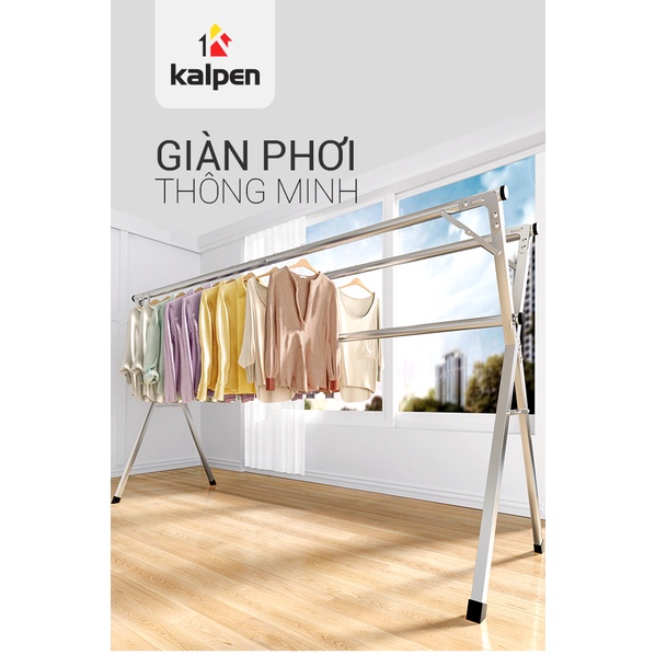 Giá phơi quần áo thông minh đa năng gấp gọn 1m6 và 2m4