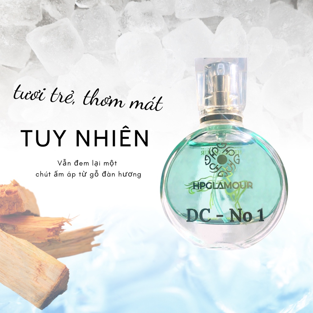 Nước Hoa Nữ Thơm Lâu HPGLAMOUR Dc-No1 Hương Hoa Cỏ Nhẹ Nhàng Tươi Mát Lưu Hương 8h-12h Dung Tích 30ml