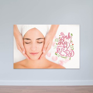 Tranh treo tường Spa “Sinh ra để rực rỡ” | Tranh phòng massage W3279