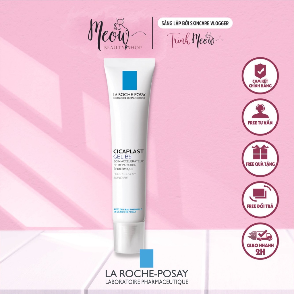 Gel dưỡng La Roche-Posay giúp làm mờ sẹo, phục hồi, tái tạo da Cicaplast Gel B5 40ml - Meow Beauty Shop by Trinh Meow