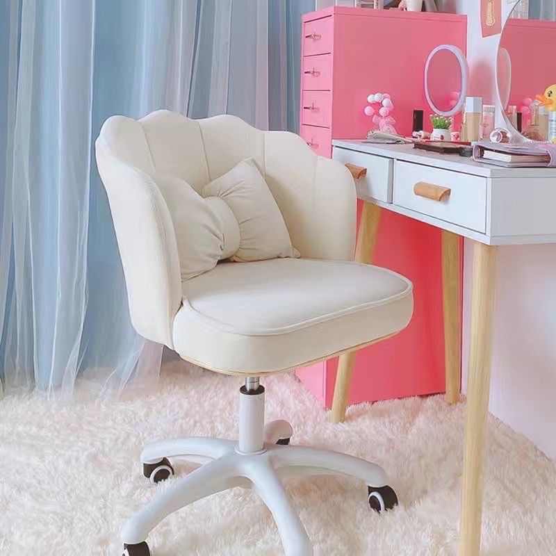 Ghế tiểu thư xoay 360° điều chỉnh độ cao tặng kèm gối nơ