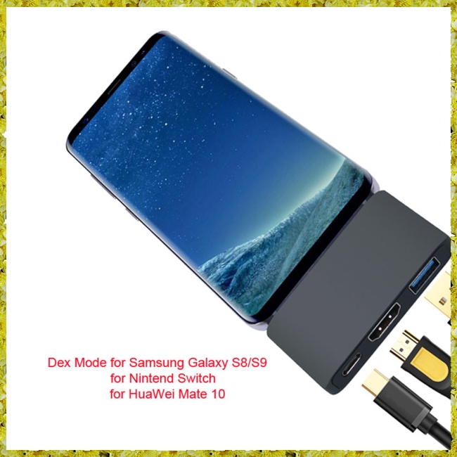 USB3.1 Type C Hub to HDMI Support Dex Mode for Samsung S8/S9 Nintend Switch with PD Thunderbolt 3