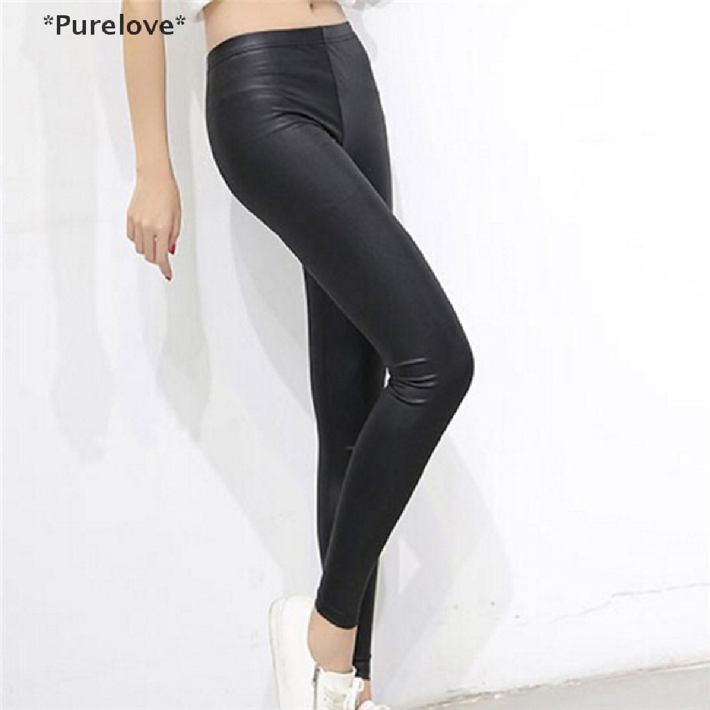 Quần Legging Giả Da Thời Trang Quyến Rũ Cho Nữ