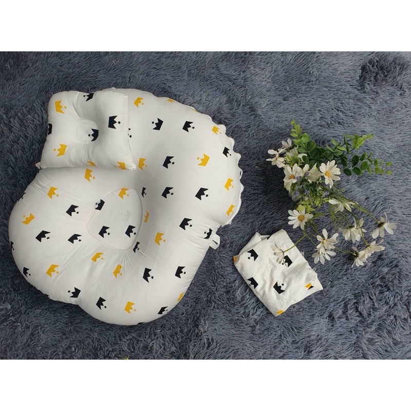 Gối chống trào ngược cho bé (tặng kèm gối lõm)