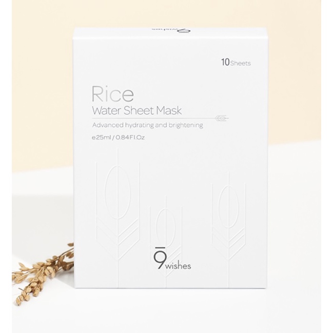 Mặt nạ gạo 9 Wishes Rice Water Sheet Mask 25ml