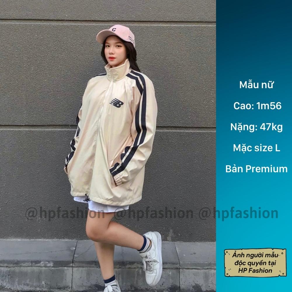 Áo khoác bóng chày form rộng chữ NB vải dù cao cấp thời trang Hàn Quốc dáng Unisex nam nữ D02