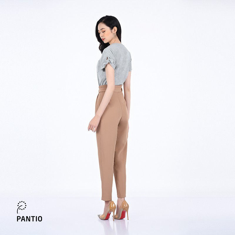 Áo dệt kim chất liệu thun dáng suông ngắn tay FAT3205 - PANTIO