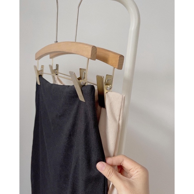 Chân váy linen suông dài hai lớp - Eighteen Again