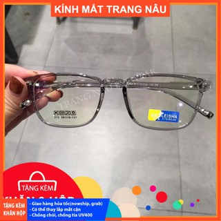 Gọng dẻo vuông nam nữ chất liệu nhựa dẻo phụ kiện thời trang nhiều màu 213