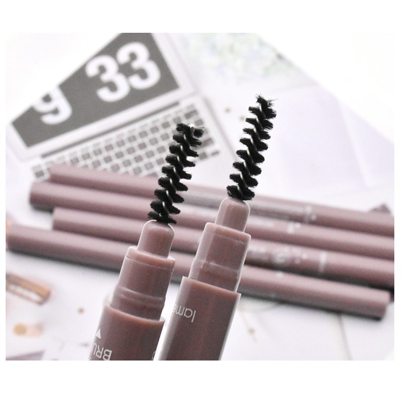 Chì Kẻ Mày 2 Đầu LAMEILA Vỏ Tím Nude  - Bút Kẻ Chân Mày Hàng Nội Địa Trung   Clovershop68