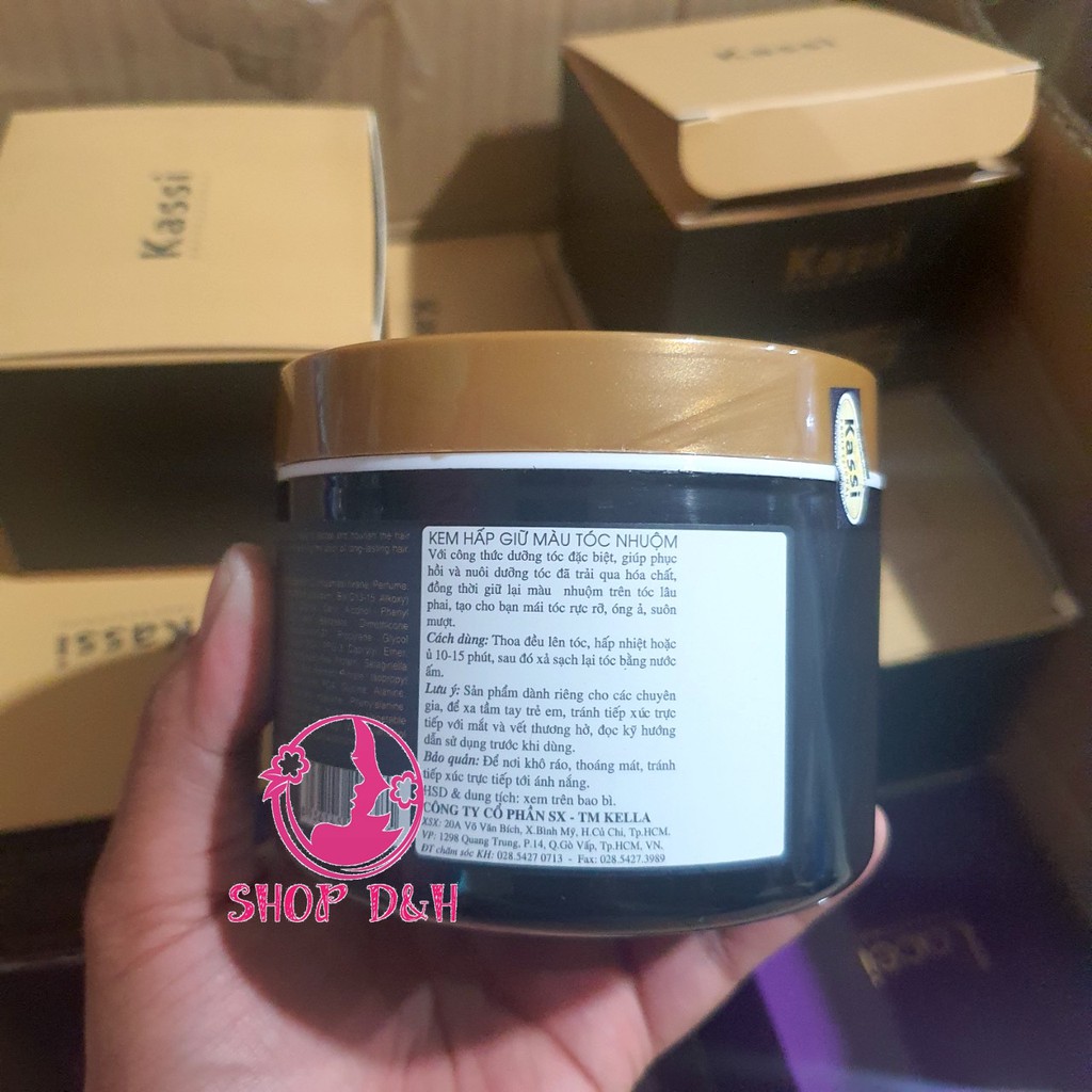 Kem hấp giữ màu tóc nhuộm Kassi SILK PRO 300ml giữ lại màu nhuộm trên tóc lâu phai, tạo cho bạn mái tóc rực rỡ, óng ả