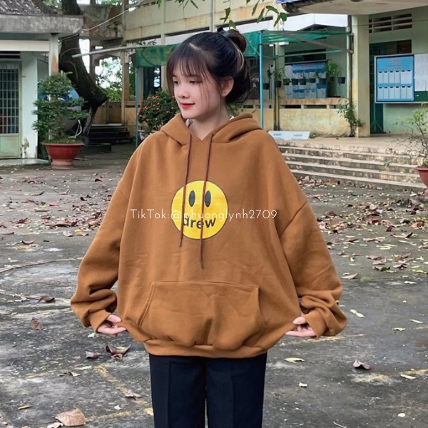 Áo Hoodie Nam Nữ From Rộng Nỉ Bông Có Mũ Hai lớp,áo khoác nỉ tay bồng unisex cao cấp MS70