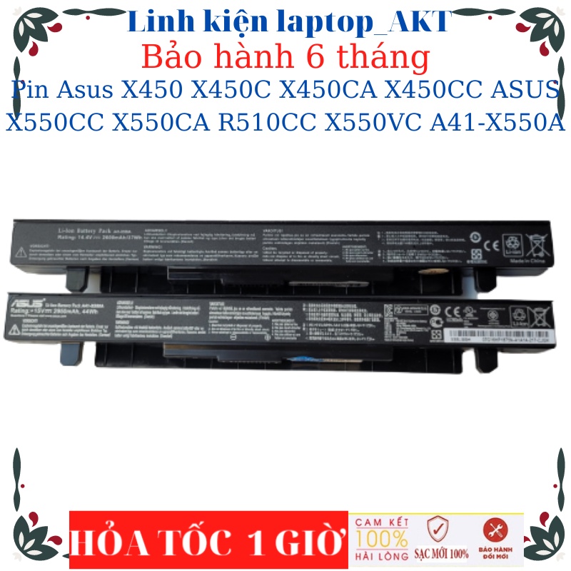 Pin laptop Asus X450 X450C X450CA X450CC ASUS X550CC X550CA R510CC X550VC A41-X550A
