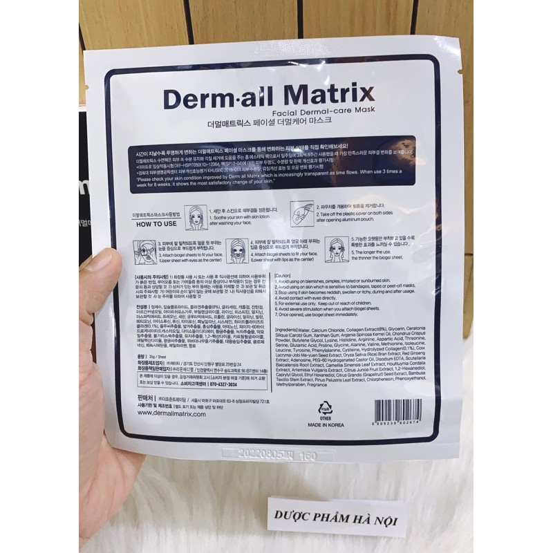 Mặt Nạ Derm all Matrix Chính Hãng