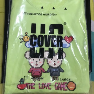 Áo tee the love game Uncover ( màu bơ )