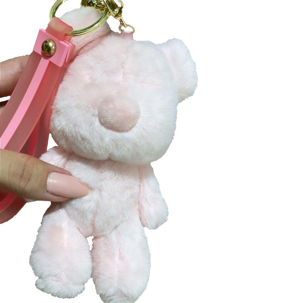 Móc Khóa Hình Gấu Bông REBUY1 Màu Kẹo Ngọt Dễ Thương