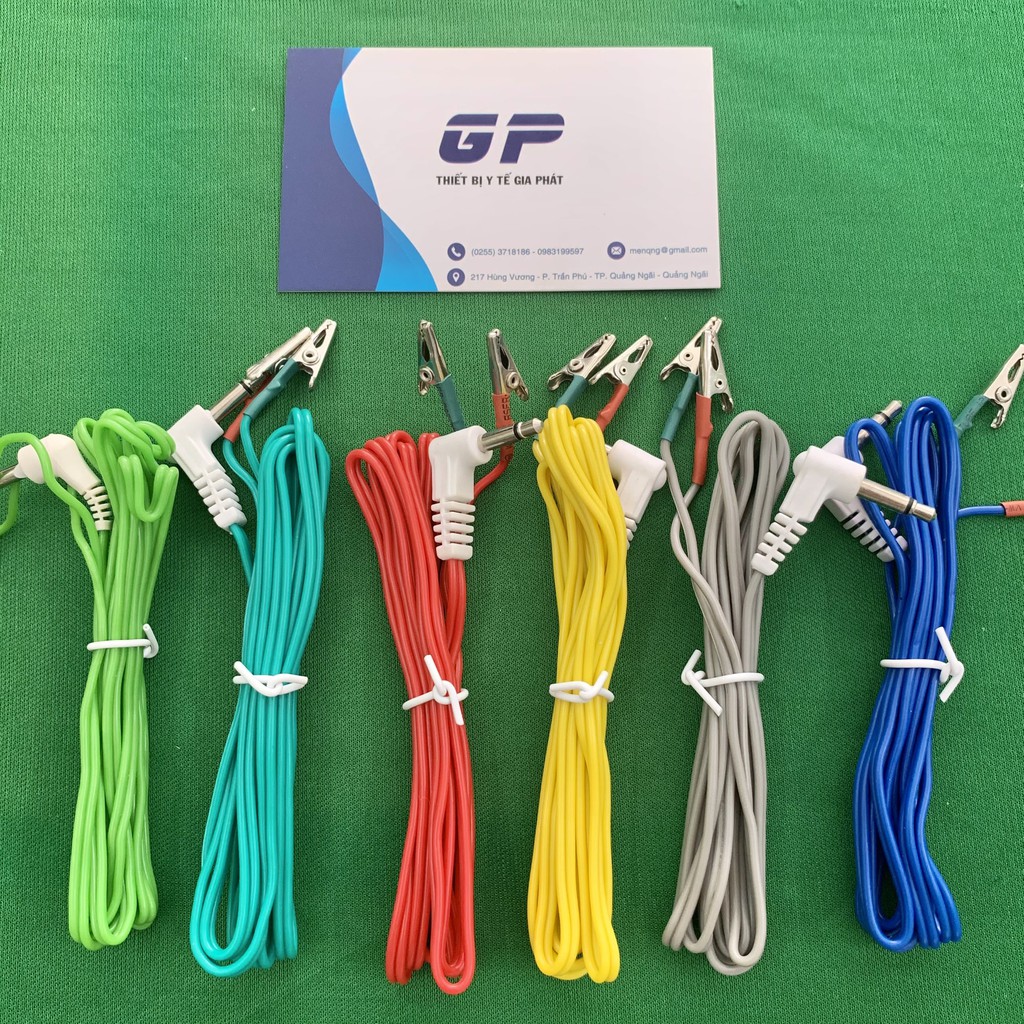 DÂY MÁY ĐIỆN CHÂM 2 ĐẦU RA CHUÔI TRÒN PHỤ KIỆN MÁY ĐIỆN CHÂM TRUNG QUỐC KWD-808