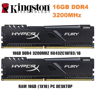 Ram Kingston HyperX Fury Black 16GB 8GB DDR4 3200MHz Chính Hãng - Mới Bảo hành 36 tháng 1 đổi 1 thumbnail