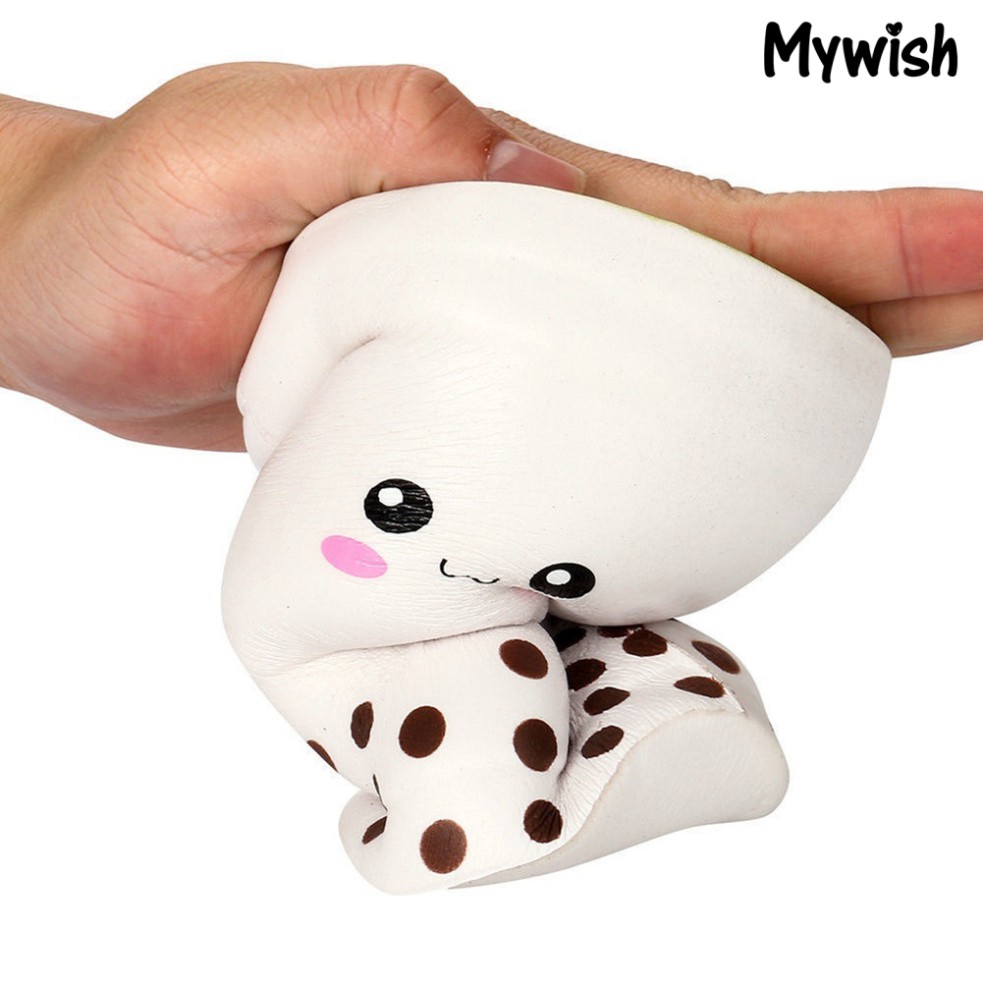 Đồ Chơi Xốp Squishy Giảm Stress Hình Ly Trà Sữa Dễ Thương Cho Bé