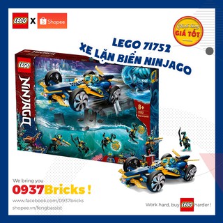 [HÀNG SẴN] LEGO chính hãng Ninjago 71752 Xe lặn biển Ninjago mới 2021