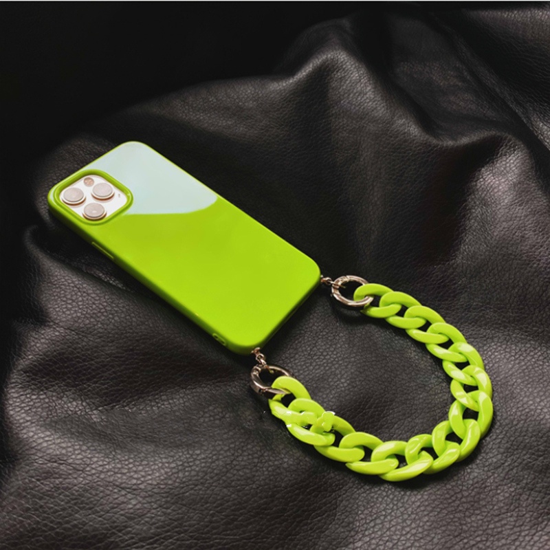 Ốp Điện Thoại Màu Trơn Có Dây Đeo Chéo Cho Iphone 11 12 13 Pro Max 13 MiNi 11 XR X XS Max 7 8 Plus