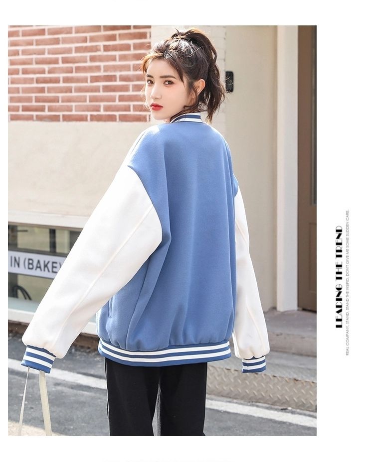 Áo Khoác Bóng Chày Phối Màu Phong Cách Hàn Quốc Thời Trang Cho Nữ | BigBuy360 - bigbuy360.vn