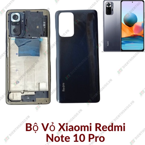 Bộ vỏ xiaomi note 10 pro màu gold và đen