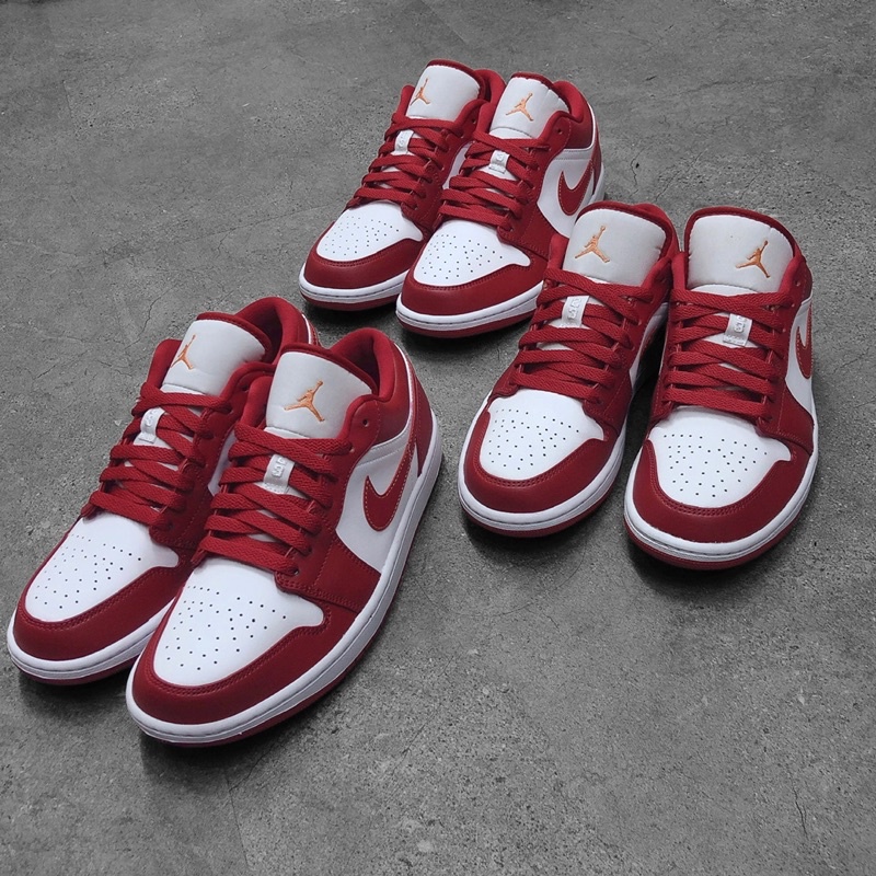 [CHÍNH HÃNG] Giày Jordan 1 Low 'Cardinal Red' (553560-607)