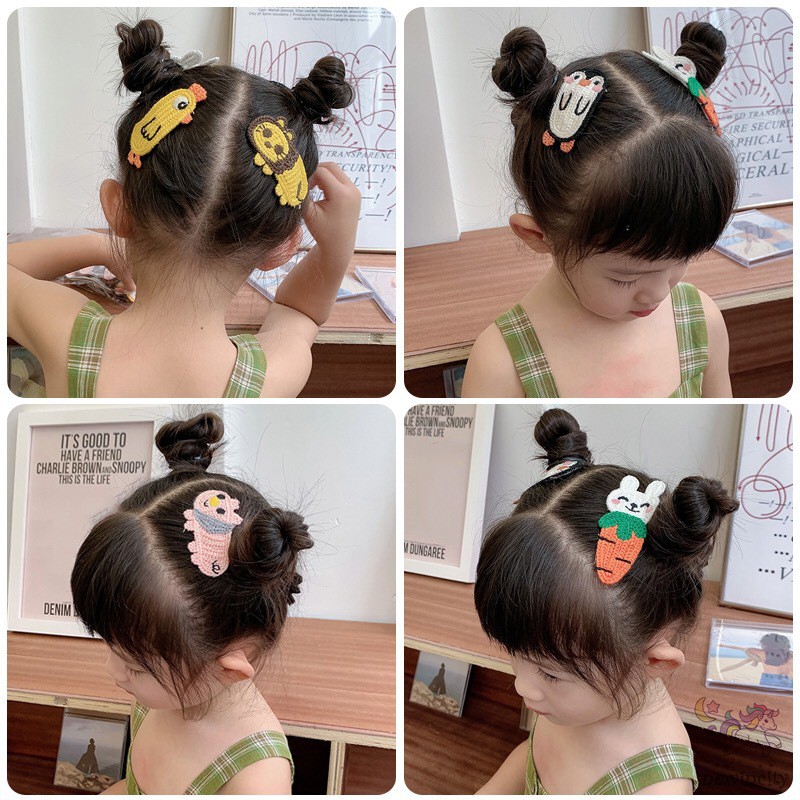 Đồ Kẹp Tóc Kiểu Dáng Hàn Quốc Đáng Yêu Cho Bé Gái