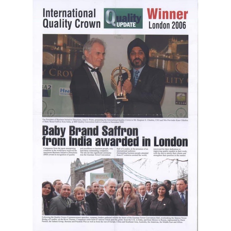 Saffron nhuỵ hoa nghệ tây BABY SAFFRON Ấn Độ chính hãng, hộp 1gr | BigBuy360 - bigbuy360.vn