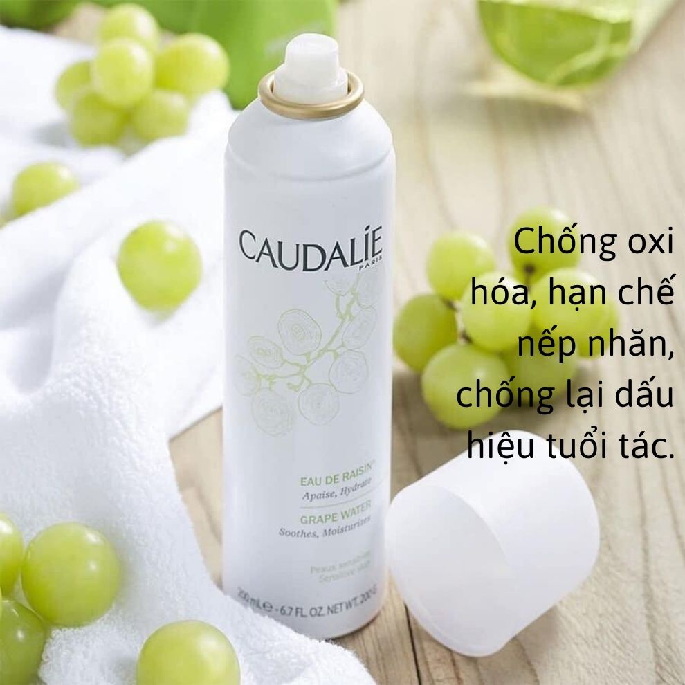 Nước xịt khoáng dưỡng ẩm cho da nhạy cảm Caudalie Grape Water chính hãng Pháp - BeautyMart