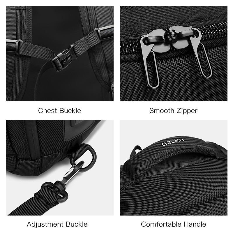 Balo OZUKO chống thấm nước đa năng dành cho nam