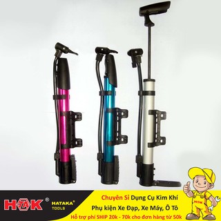 Bơm Xe Đạp, Xe Máy Cầm Tay Gài Khung Xe - Bơm Tay Mini