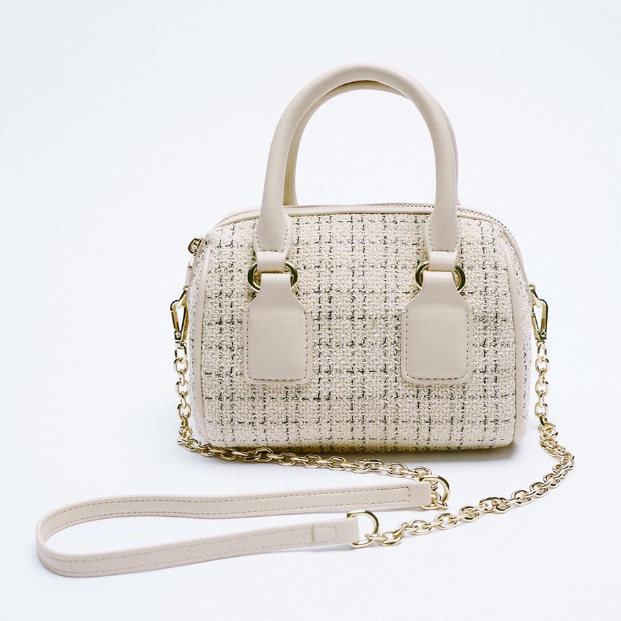 Zara Túi Đeo Chéo Vải tweed Thời Trang Cho Nữ 16806810202