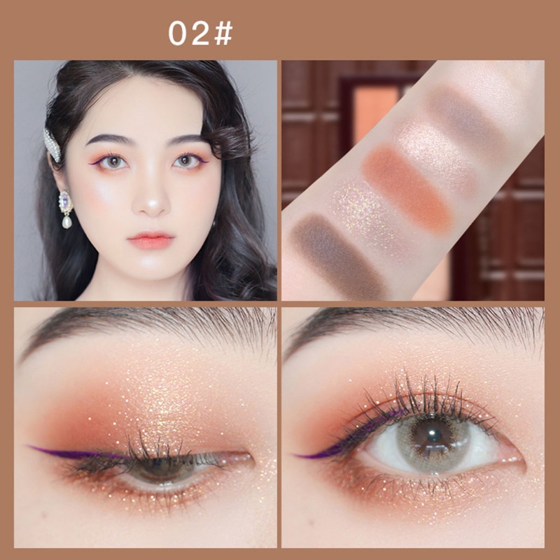 Phấn Mắt Dạng Kem YOUYO 6 Màu Kết Cấu Mịn Dễ Sử Dụng Lâu Trôi