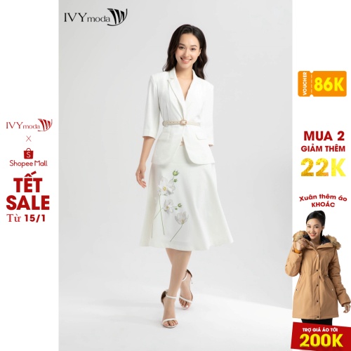 Áo vest nữ kèm đai da IVY moda MS 61 thumbnail