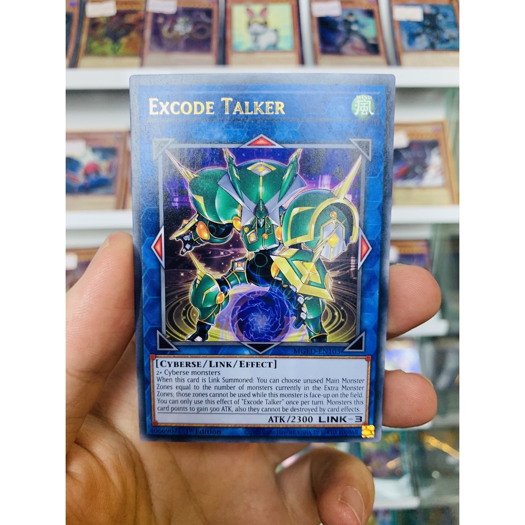 Thẻ Bài Lẻ YugiOh! Mã MGED-EN103 - Excode Talker - Gold-Letter Rare - 1st Edition