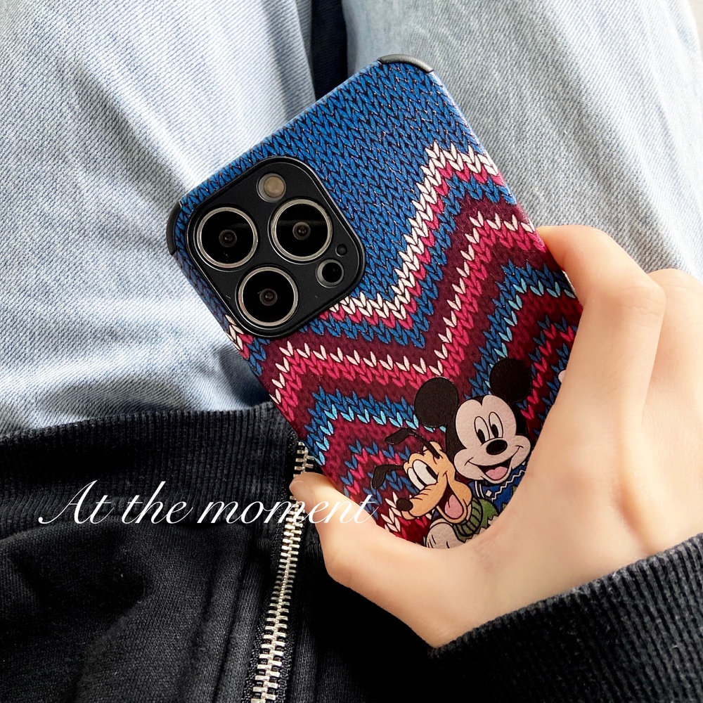 Ốp Điện Thoại Mềm Chống Rơi Hình Mickey Cho iPhone 11 12 13 Pro Max iPhone XR Xs Max 7 8 Plus