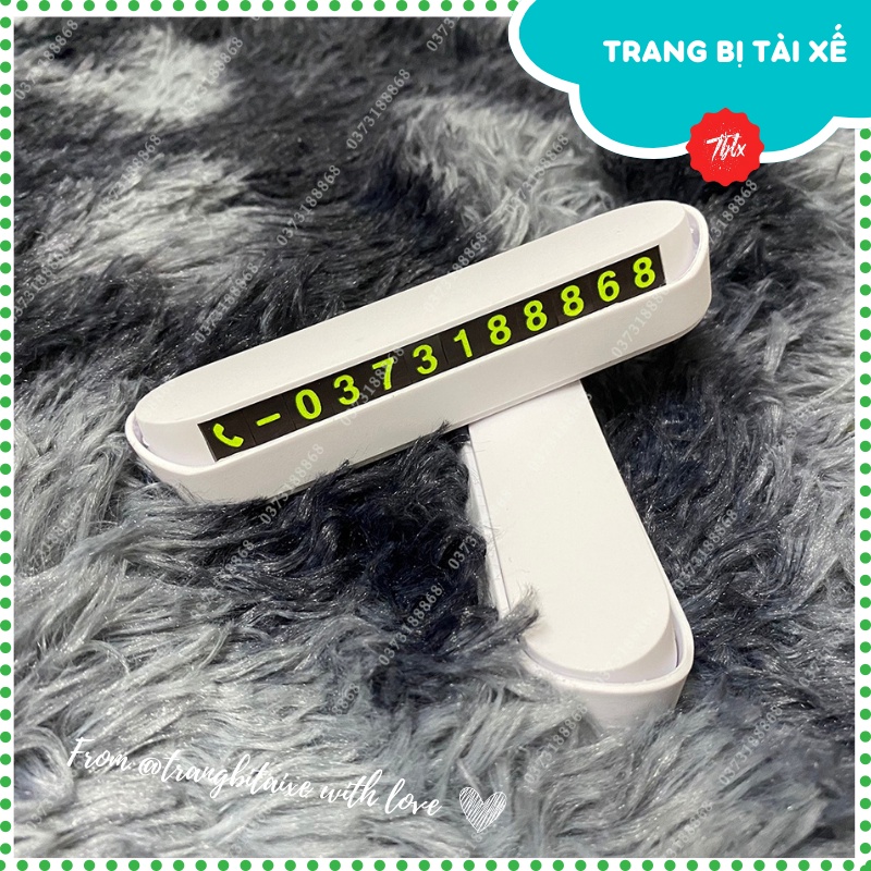 Bảng số điện thoại trên ô tô, bảng ghi số điện thoại gắn taplo để lại số điện thoại khi đỗ xe, văn minh tránh mâu thuẫn.