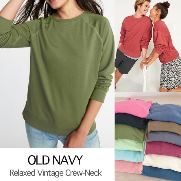 2420 (XS-S-M) - Áo Sweatshirt OLD NAVY cổ điển (Áo thun) 3187)