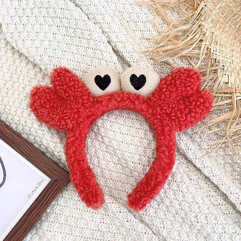 Băng đô bờm cài cứng Cua to siêu xinh