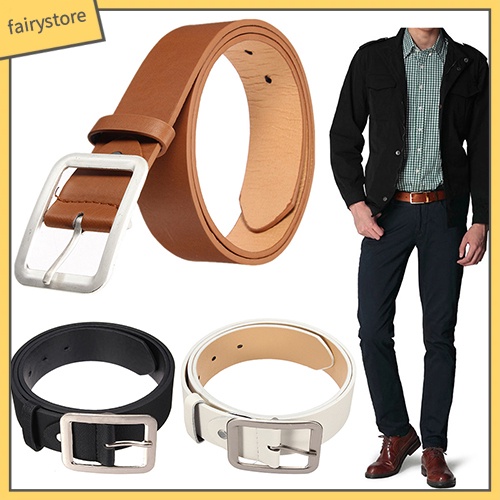 Thắt lưng chất liệu da PU thiết kế đơn giản dành cho nam