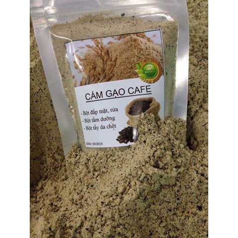[Sale] Cám gạo cafe ( bột), tắm trắng, đắp mặt, rửa, tẩy da chết, làm đẹp ... túi 100g | BigBuy360 - bigbuy360.vn
