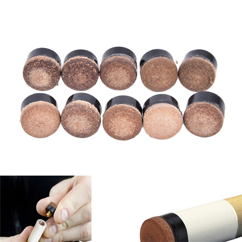 Set 10 đầu cây cơ bida có đai ốc dùng thay thế tiện dụng